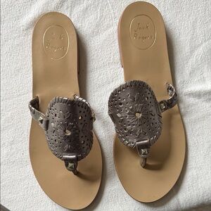 Jack Rogers Metallic Sandals